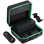 ONLY fit Xbox Series X console, NOT compatible with other Xbox versions, NOT compatible with elite series controllers.. The accessories room has a secure cover, and it’s padded on double sides, great for protecting accessories and controllers.